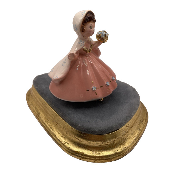 Rare Vintage Signed Josef Originals International Irish Girl With Gold Accents - Picture 6 of 12